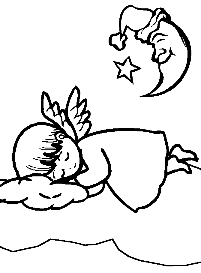 Angel Coloring Pages 1