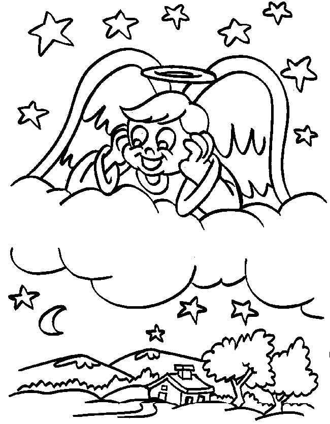 Angel Coloring Pages 11