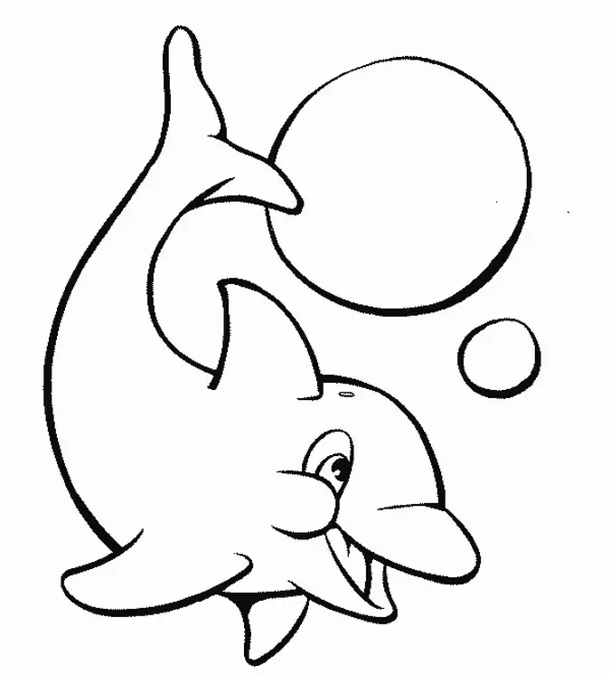 Dolphin Coloring Pages 1